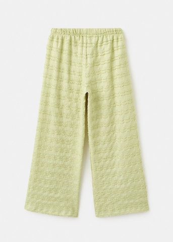MANGO KIDS Wide leg Pants 'Limeset' in Yellow