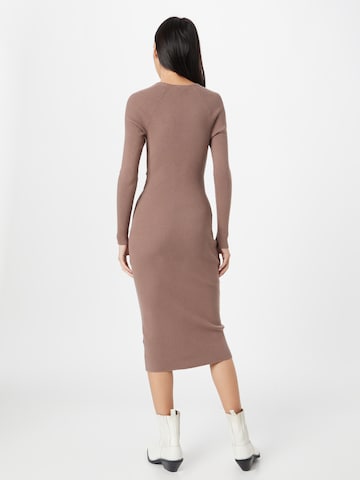 Abercrombie & Fitch Knitted dress in Brown