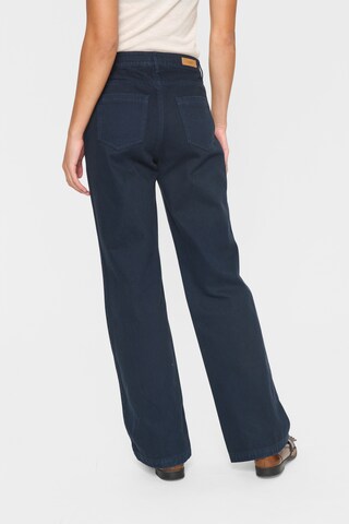 SAINT TROPEZ Wide Leg Jeans 'Ilu' i blå