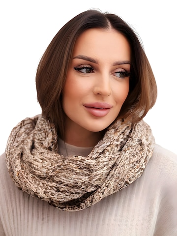 Lumera Tube Scarf in Beige: front