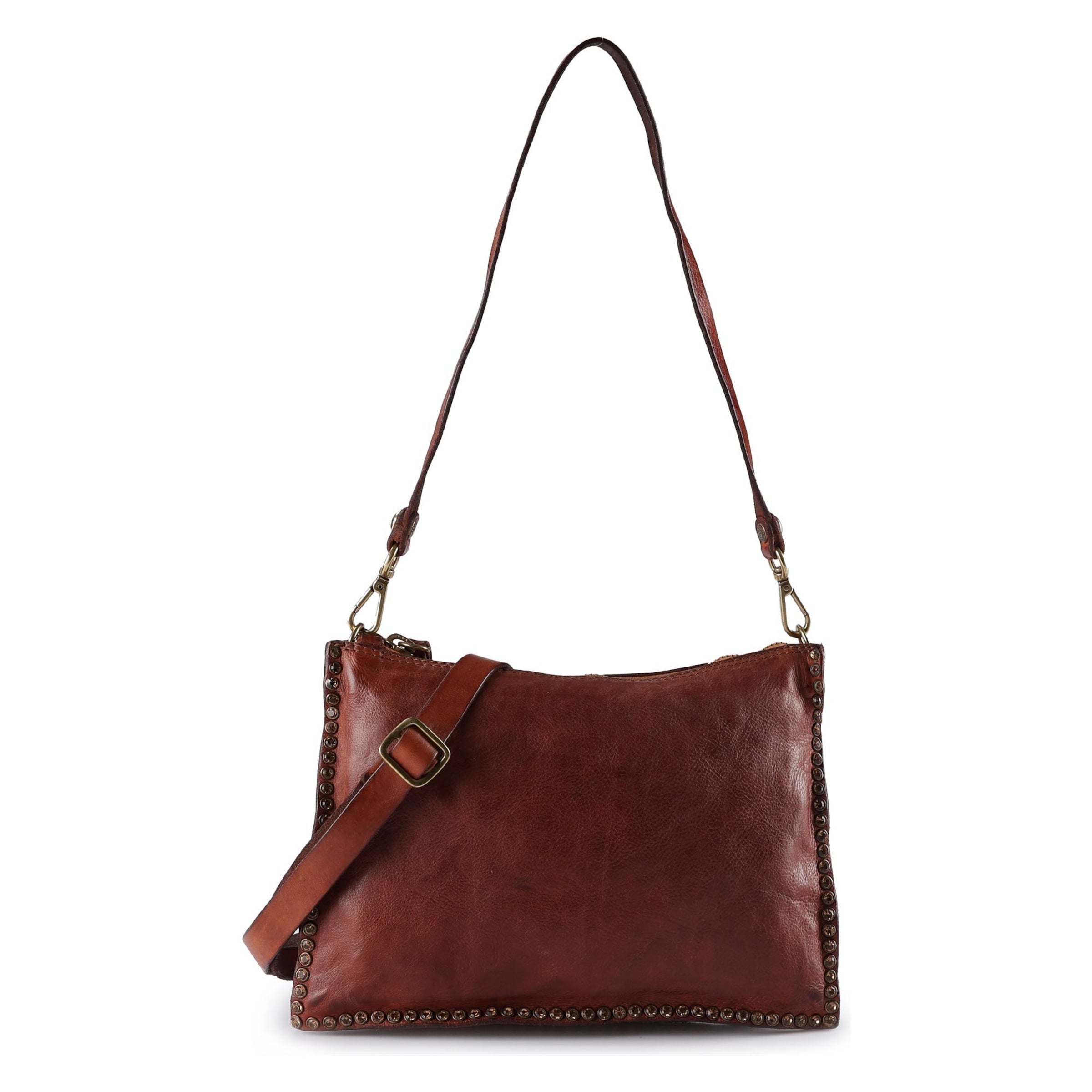 Campomaggi Schoudertas 'Eva' in Rood: voorkant