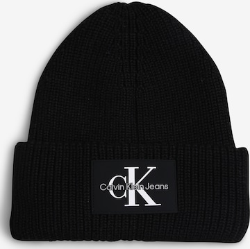 Bonnet Calvin Klein Jeans en noir : devant