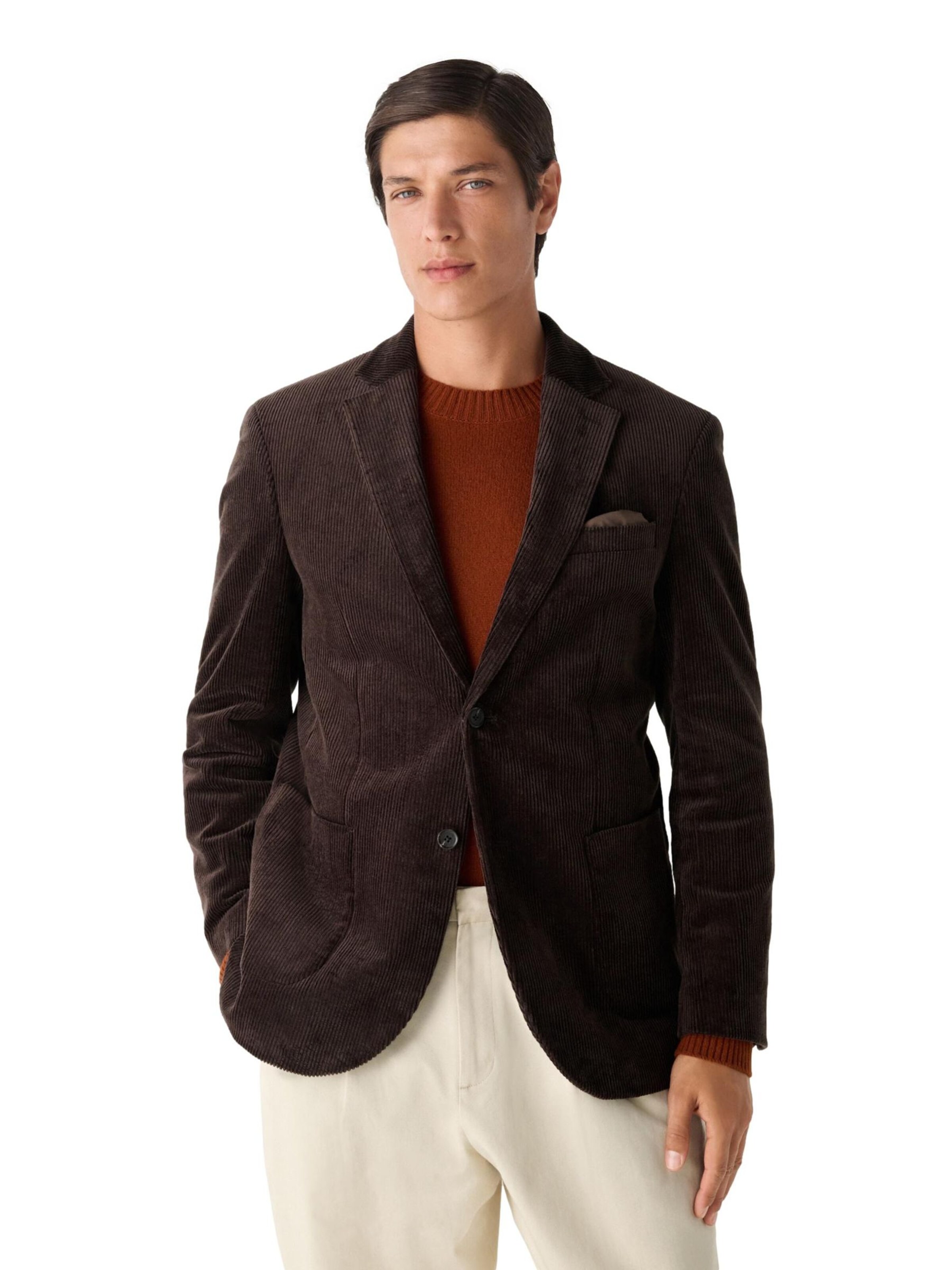 Next Regular Fit Sakko in Braun: Vorderseite