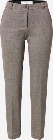BRAX Regular Pleated Pants 'MARON' in Brown: front