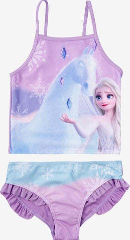 Disney Frozen Bralette Bikini 'Tankini Elsa Frozen' in Purple: front