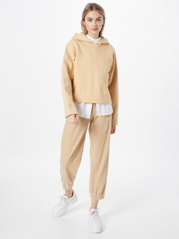 DRYKORN Tapered Pleat-Front Pants 'Code' in Beige