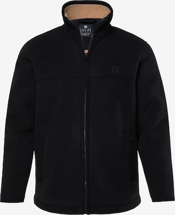 Veste en polaire JAY-PI en noir : devant