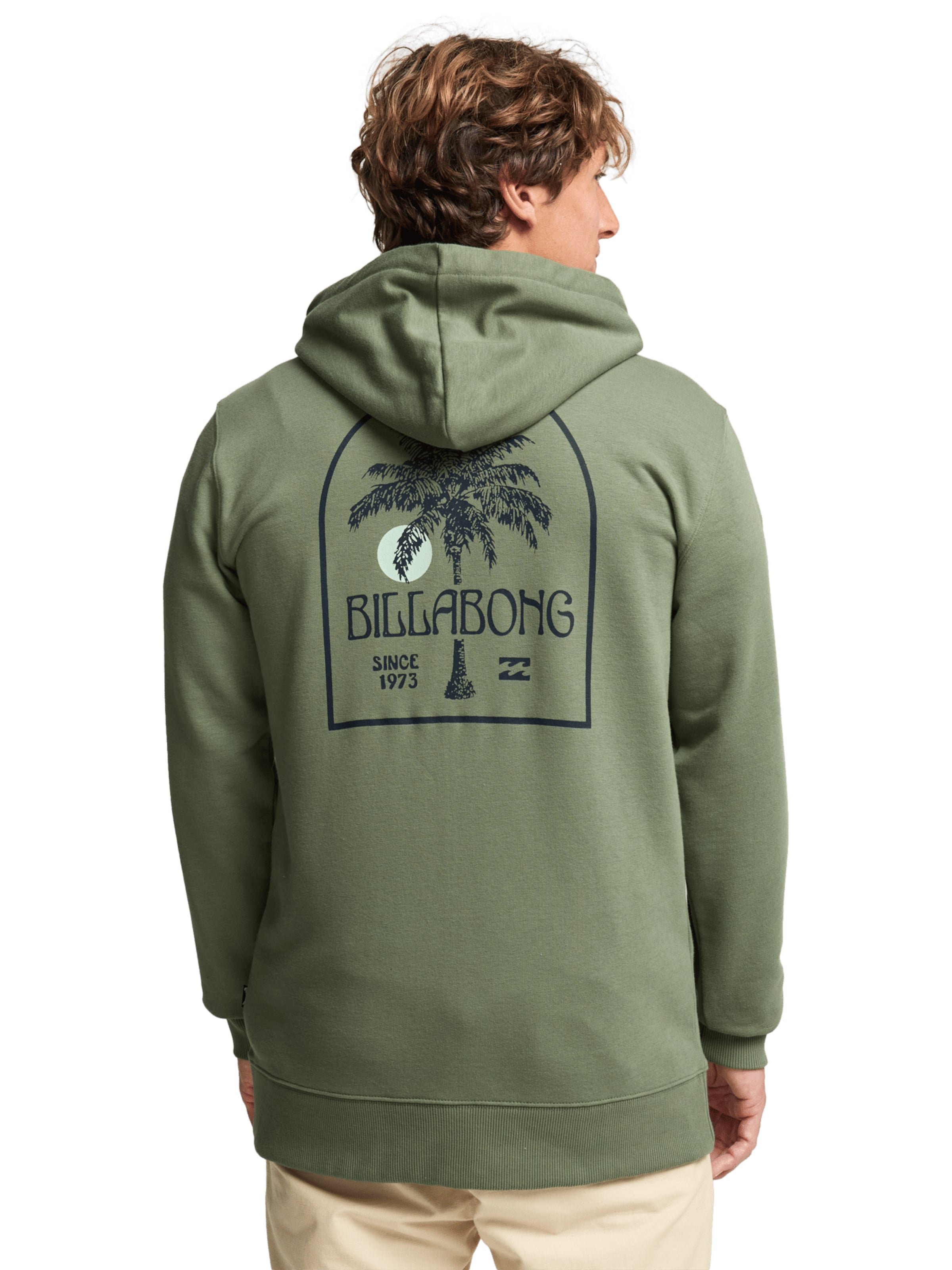 BILLABONG Sweatjacke in Grün: Vorderseite