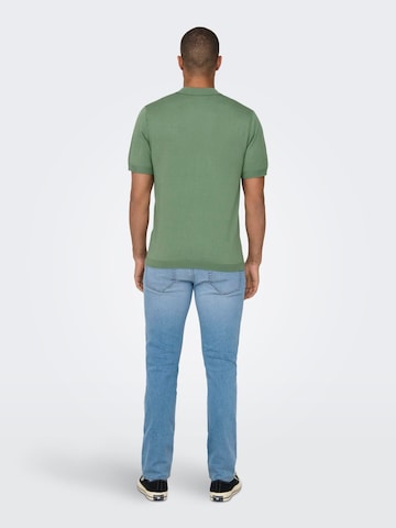Pull-over Only & Sons en vert