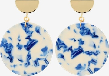 Fräulein Wunder - Brincos 'Acetat Amal' em azul: frente