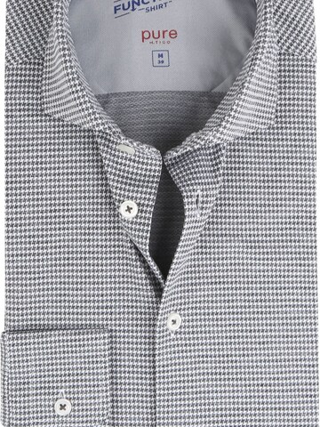 PURE Slim fit Button Up Shirt in Grey