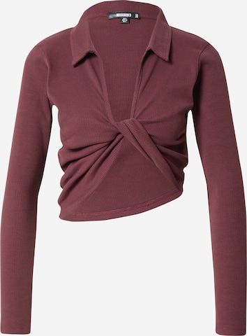 Missguided Shirt in Brown: front