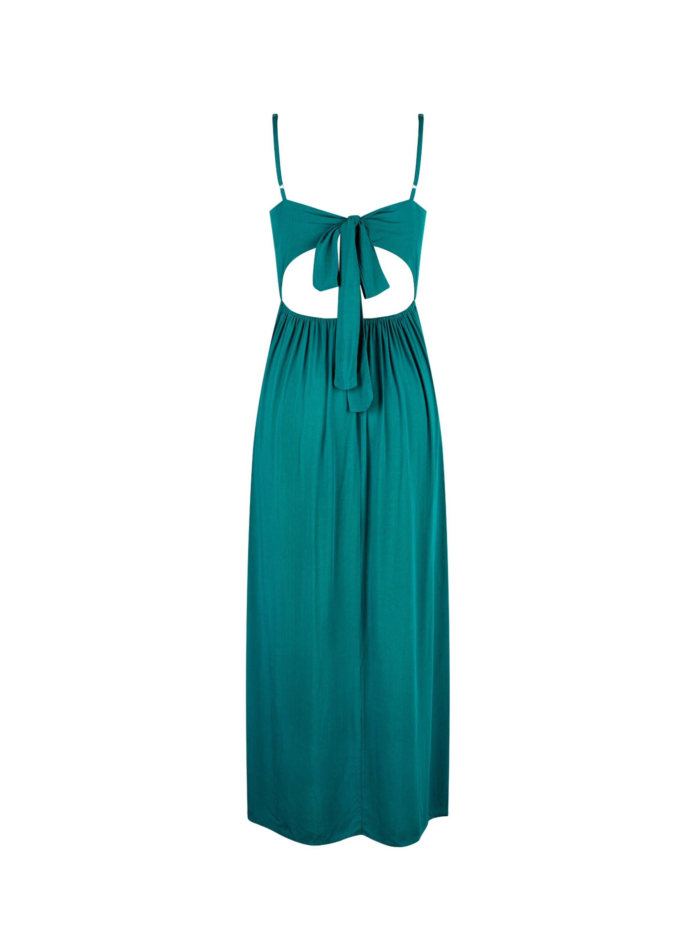 Cupshe Beach Dress 'Twist front' in Blue