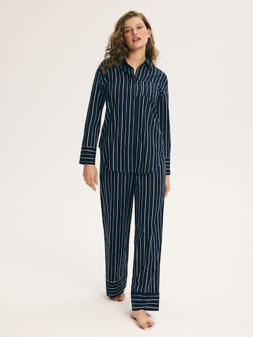 ESOTIQ Pyjama in Blauw: voorkant