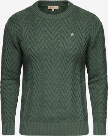 Ombre Trui in Groen: voorkant