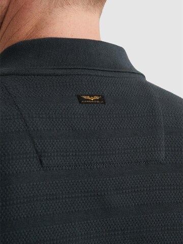 Maglietta 'Polo shirt in jersey with stripe pattern' di PME Legend in blu
