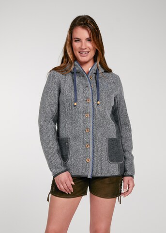 Cardigan bavarois 'Wilhelmina' SPIETH & WENSKY en gris : devant