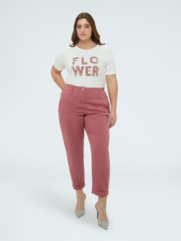 Fiorella Rubino Regular Broek in Roze