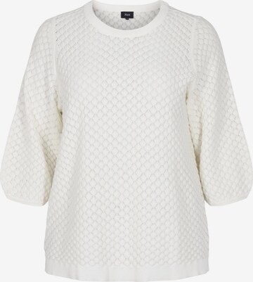 Zizzi Sweater in White: front