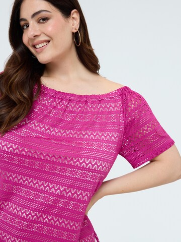 T-shirt Fiorella Rubino en rose