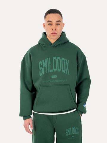 Veste de survêtement Smilodox en vert : devant