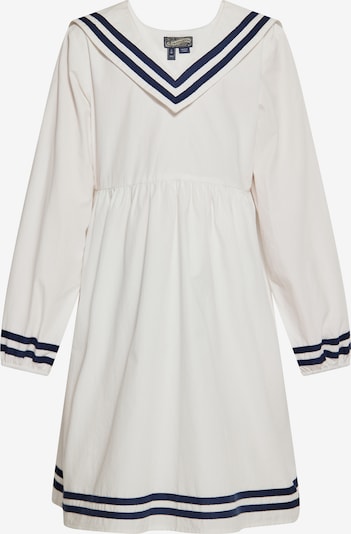 DreiMaster Vintage Φόρεμα σε μπλε μαρέν / λευκό, Άποψη προϊόντος