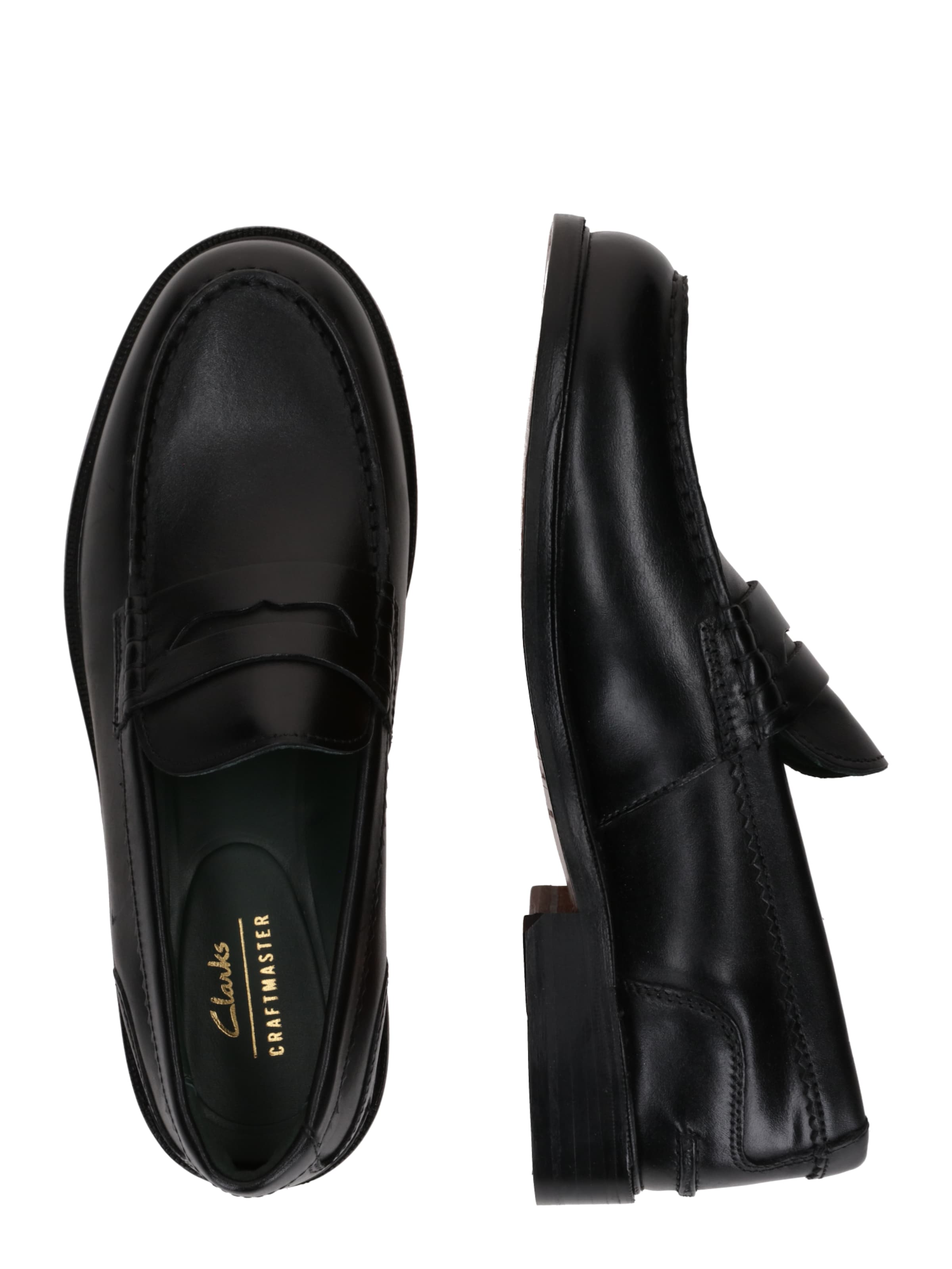 CLARKS Mocassins 'CraftJames Lo' in Zwart