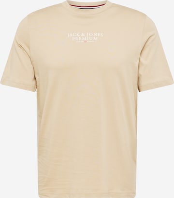 T-Shirt 'ARCHIE' JACK & JONES en beige : devant
