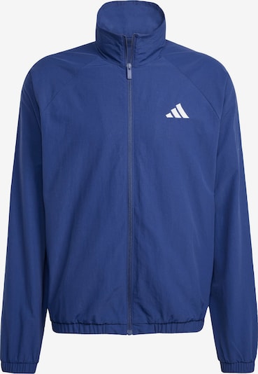 ADIDAS SPORTSWEAR Sportska jakna 'Essential' u tamno plava / bijela, Pregled proizvoda