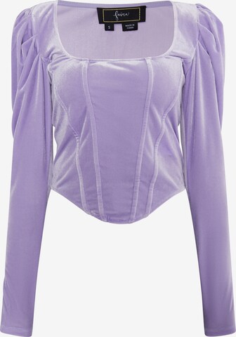 faina Shirt in Purple: front