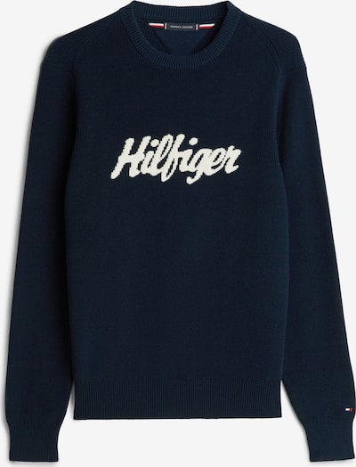 TOMMY HILFIGER Pulover u mornarsko plava / bijela, Pregled proizvoda