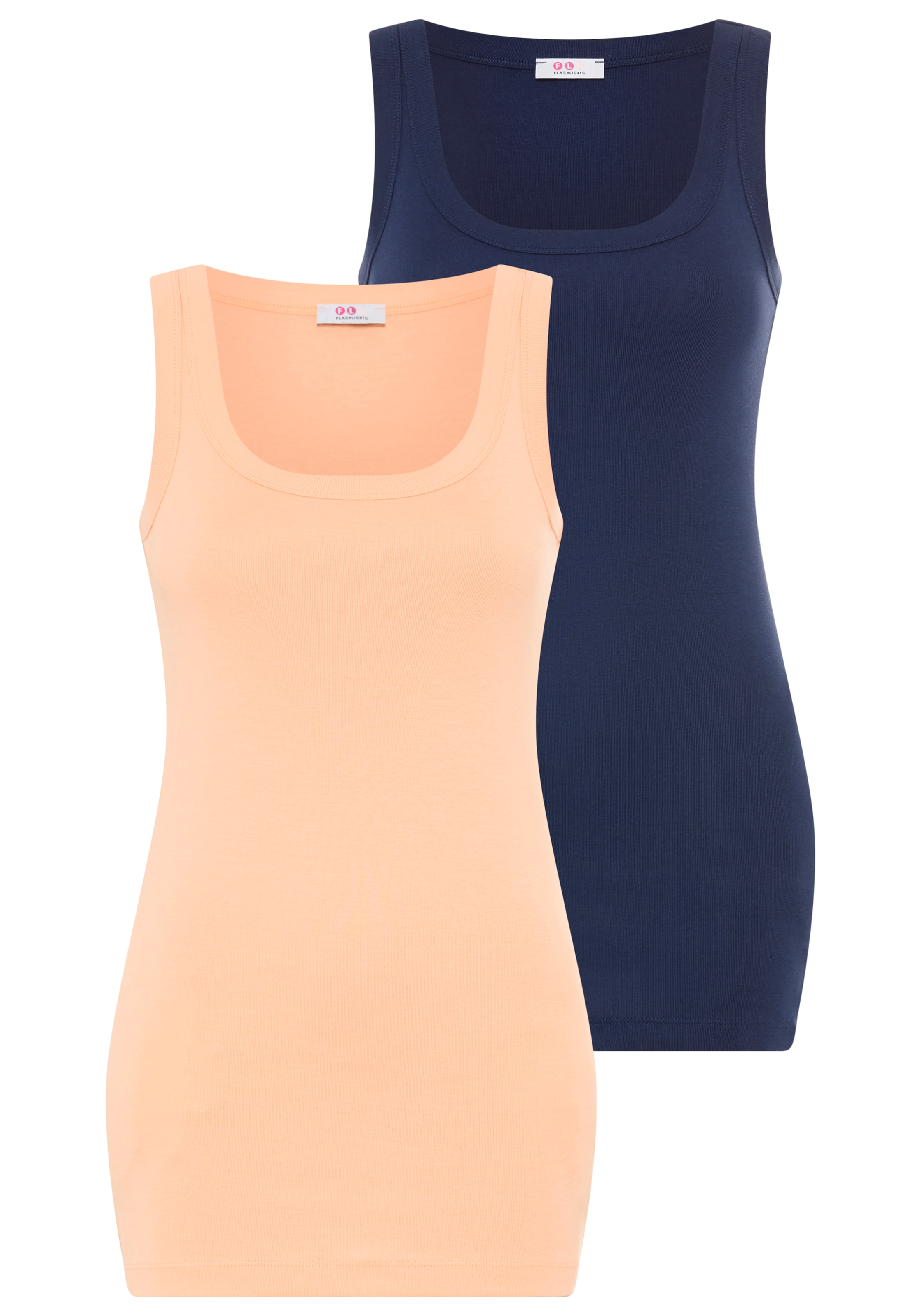 FLASHLIGHTS Top in Blau: Vorderseite
