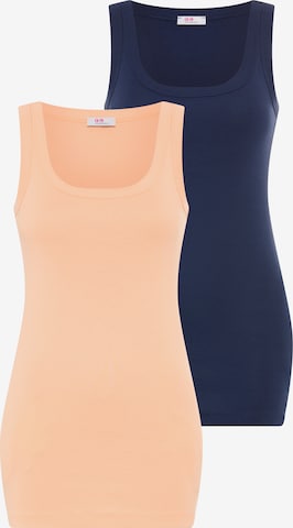 FLASHLIGHTS Top in Blau: Vorderseite