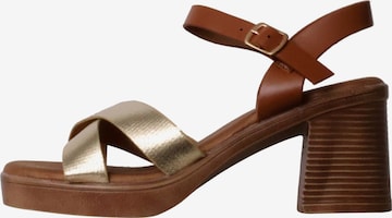 Joia Sandal in Gold: front