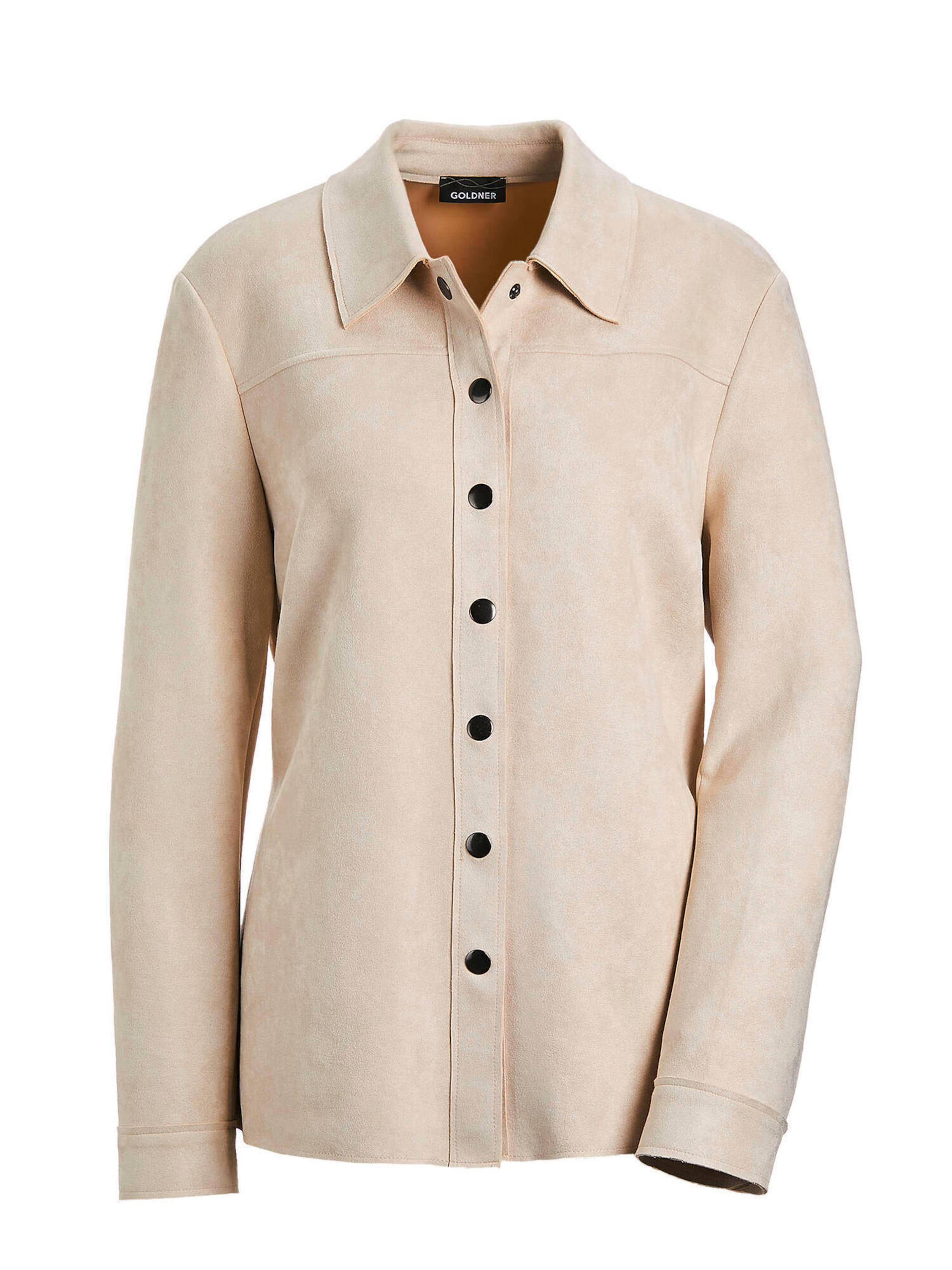 Goldner Übergangsjacke in Beige: Vorderseite