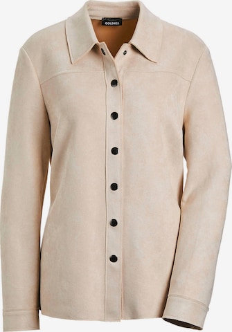 Goldner Übergangsjacke in Beige: Vorderseite