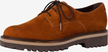 TAMARIS Lace-Up Shoes in Brown: front