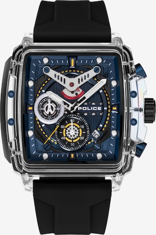 POLICE Analog Watch ' Clout ' in Blue: front