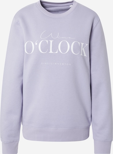 EINSTEIN & NEWTON Sweater majica 'Wine oClock' u lavanda / bijela, Pregled proizvoda
