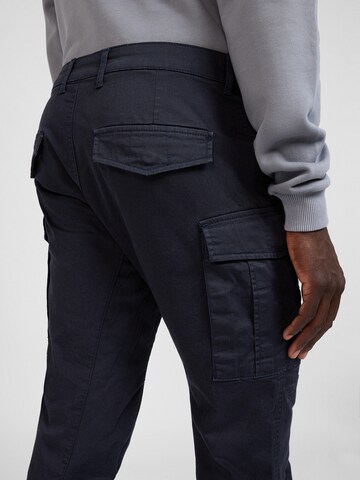 yazubi Slimfit Cargohose 'Jayden' in Blau