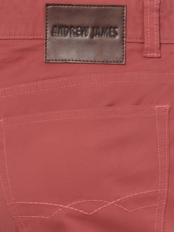 Andrew James Regular Trousers in Red