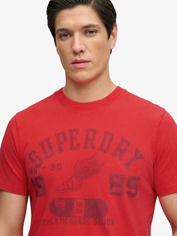 Superdry & Co - Camisa 'VINTAGE PREP' em vermelho