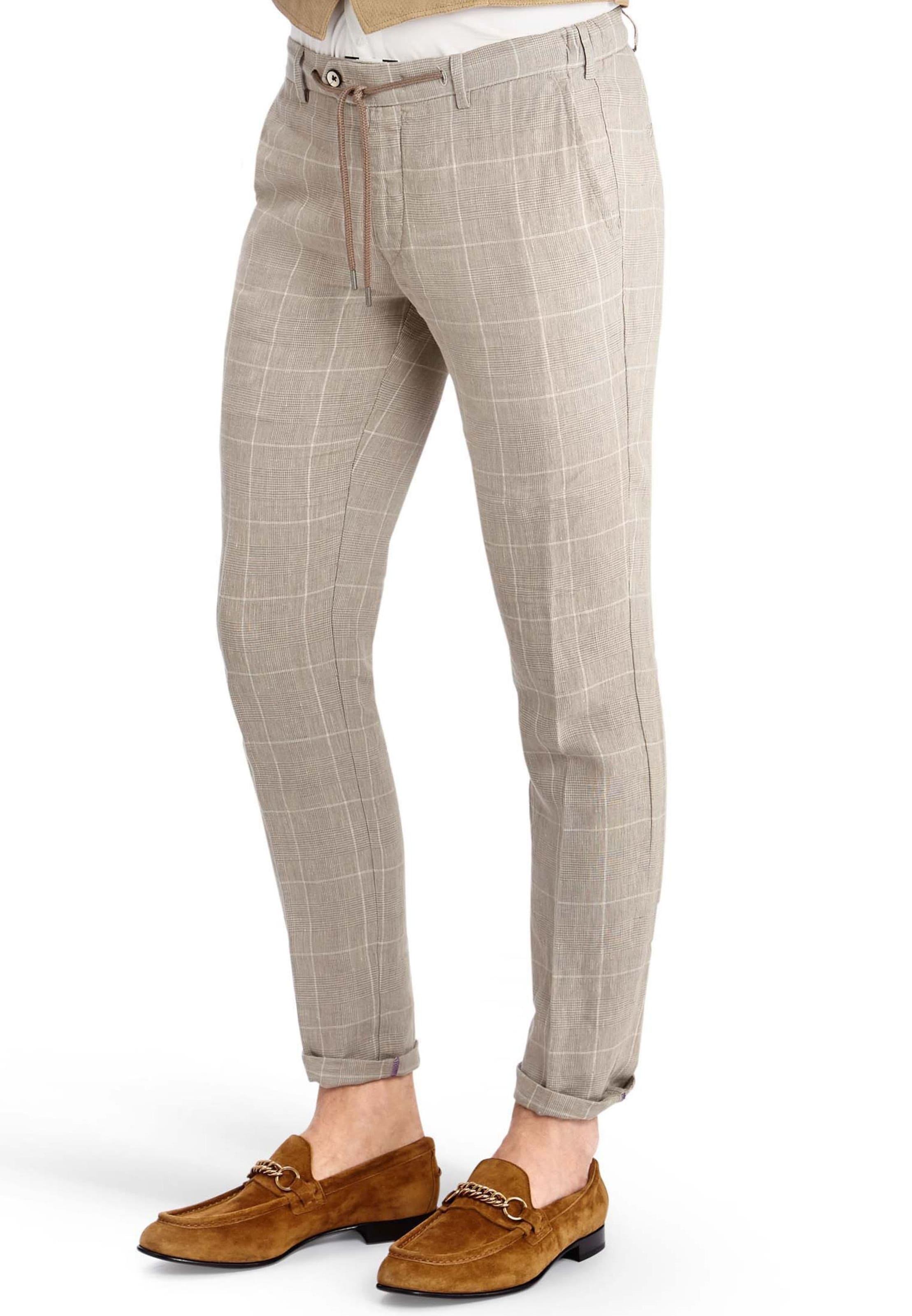 Regular Pantalon chino 'Cervus' MMX Germany en marron : devant