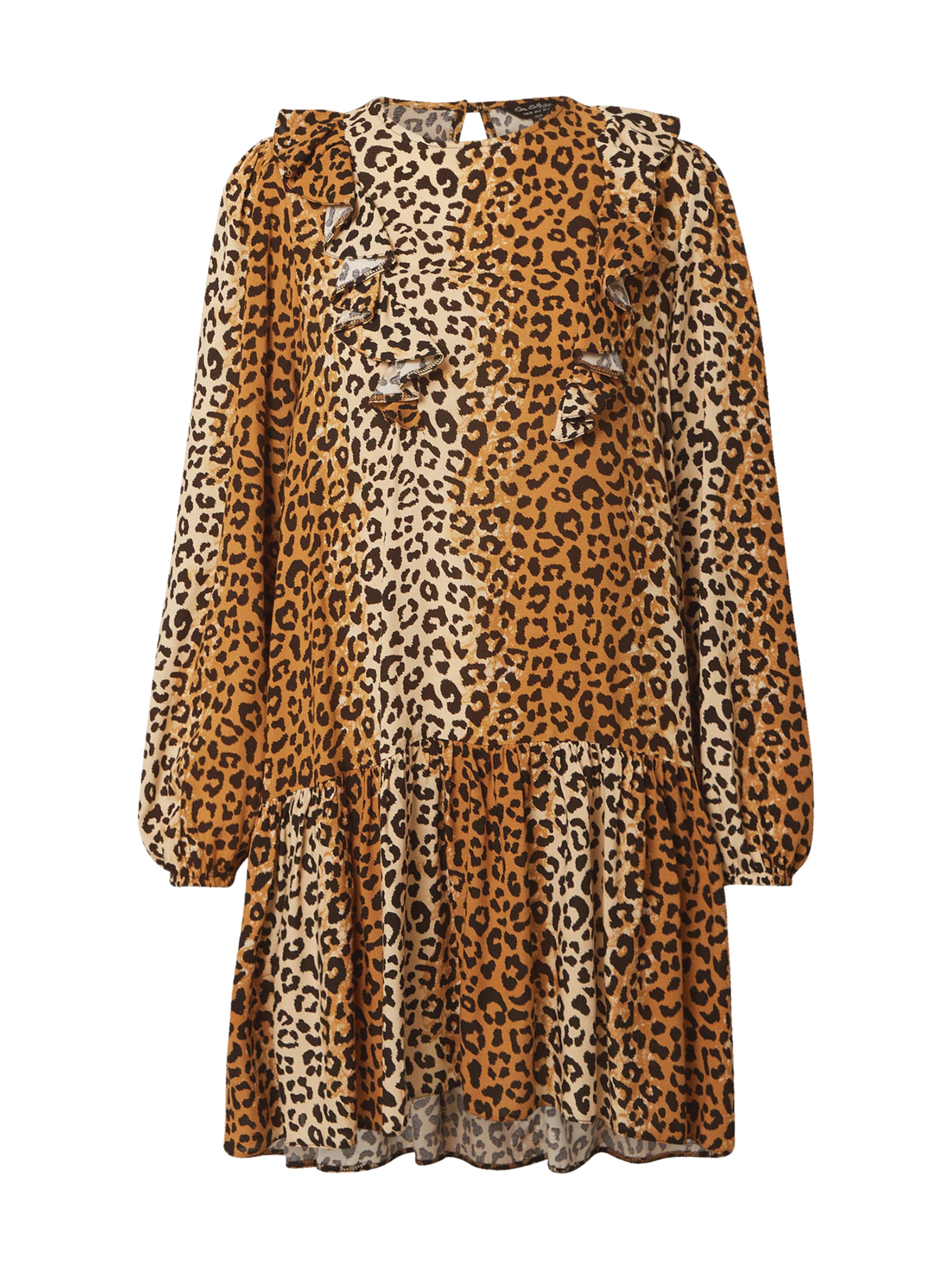 Miss Selfridge Sukienka 'FRIL' w kolorze brązowy: przód