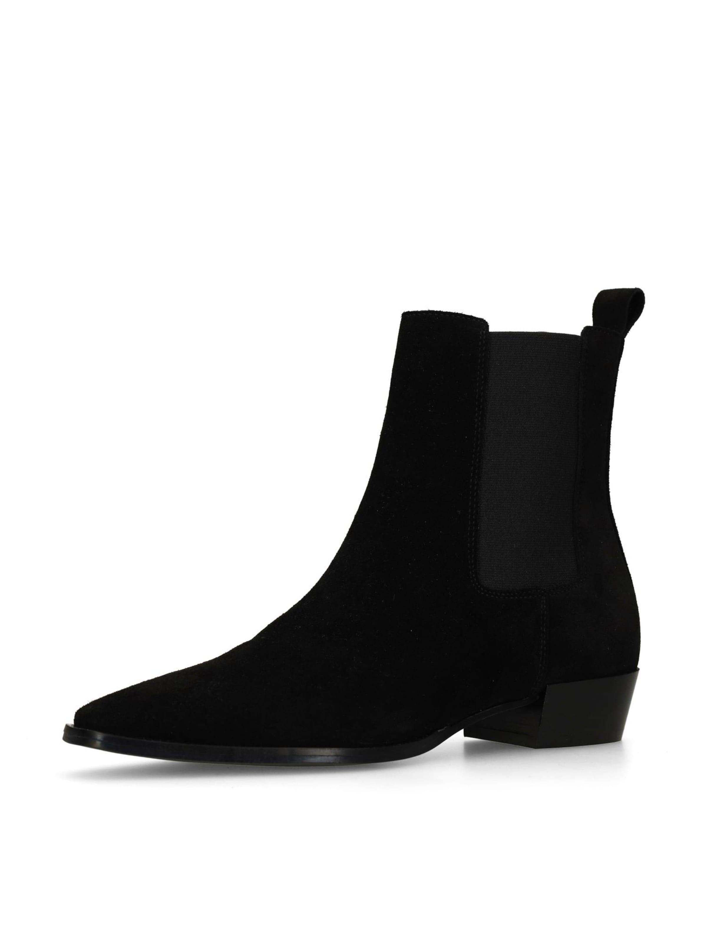 MANFIELD Chelsea boots in Zwart: voorkant
