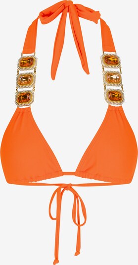 Moda Minx Bikinitopp 'Boujee' i gull / oransje / gjennomsiktig, Produktvisning