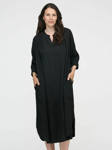 moshi moshi mind Blusenkleid 'Laurella' in Schwarz: Vorderseite