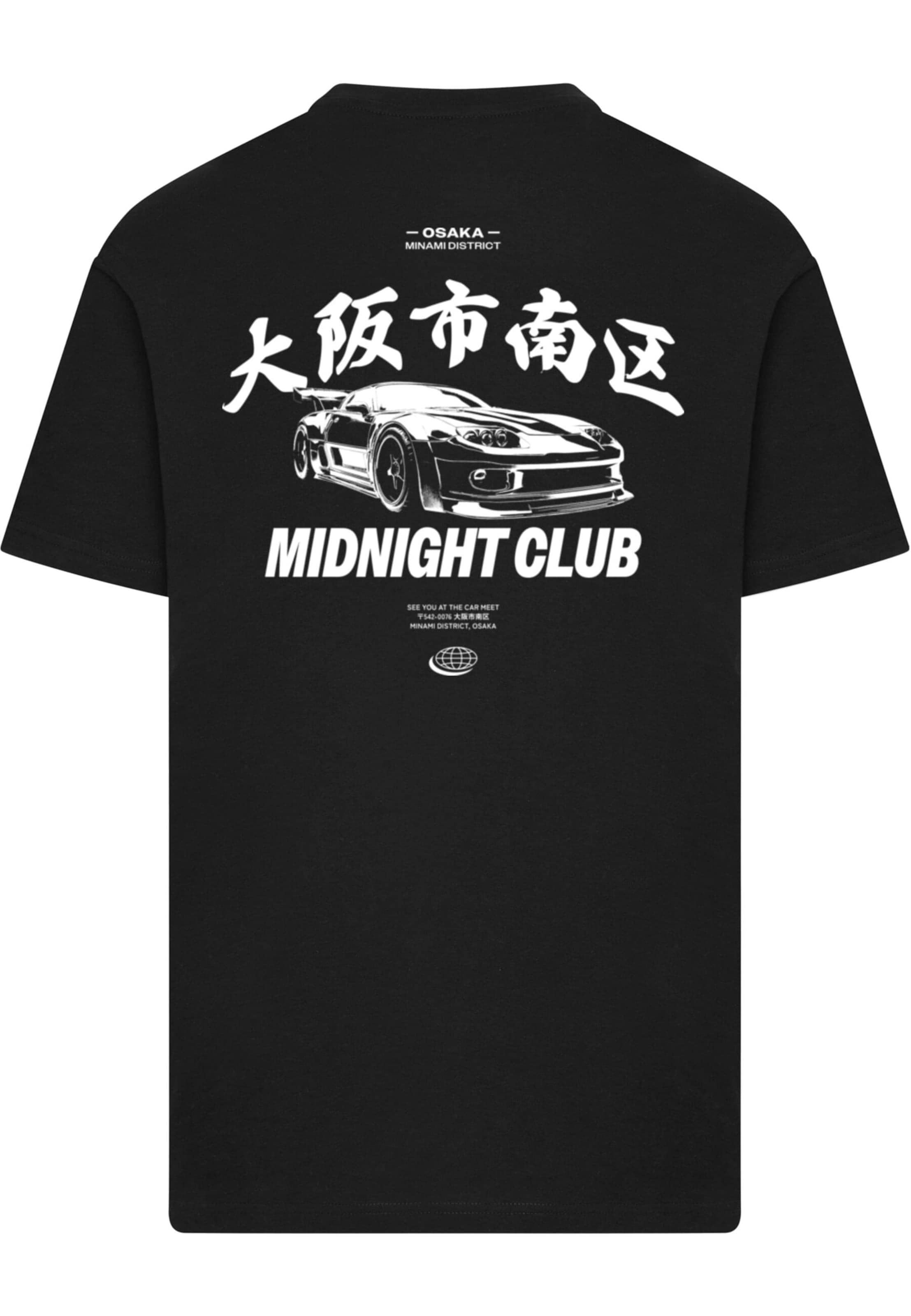 Mister Tee Shirt 'Midnight Racing Club' in Black