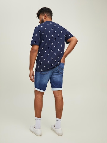 Jack & Jones Plus Regular Shorts 'Rick' in Blau