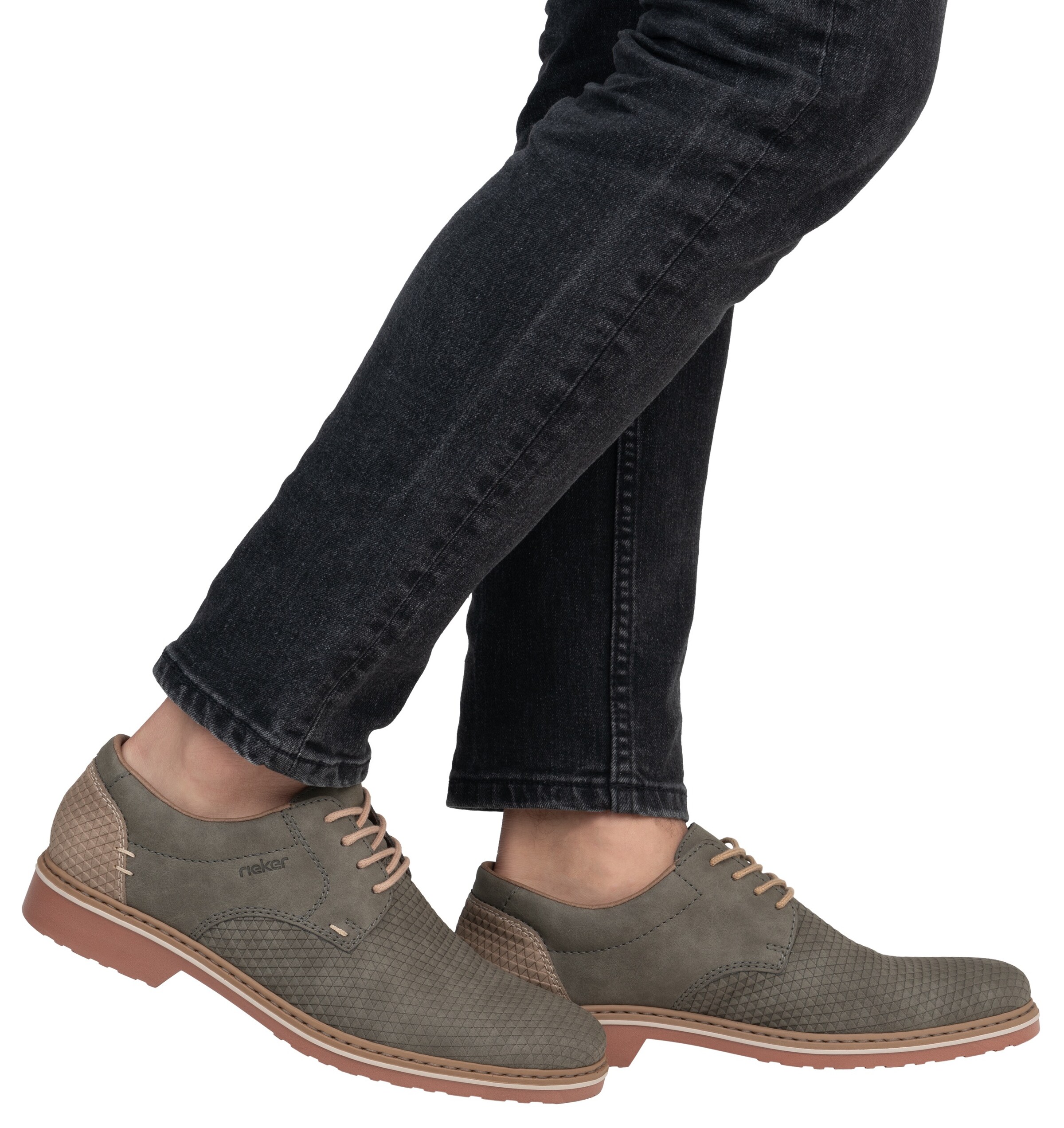 Rieker Lace-Up Shoes in Green